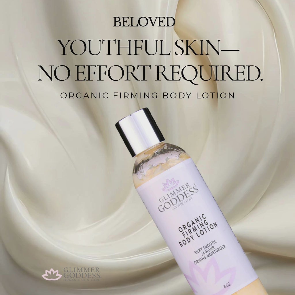 Organic Firming Body Lotion – Skin Tightening Body Moisturizer with Collagen, Rosehip & Shea Butter