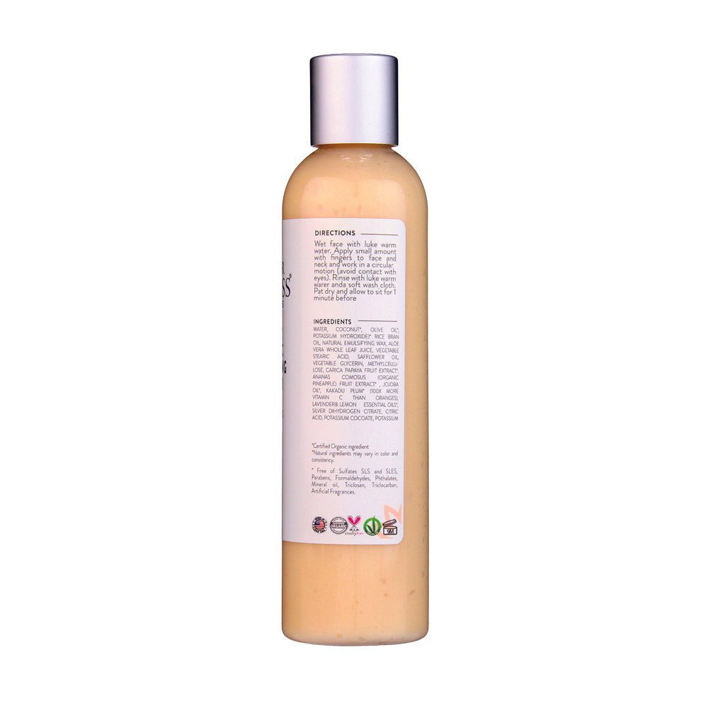 Organic Vitamin C Brightening Cleanser – Gentle Face Wash for Dark Spots & Even Tone